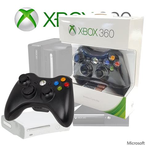 XBOX 360 Wireless Controller Black with Integrated Headset Port ...