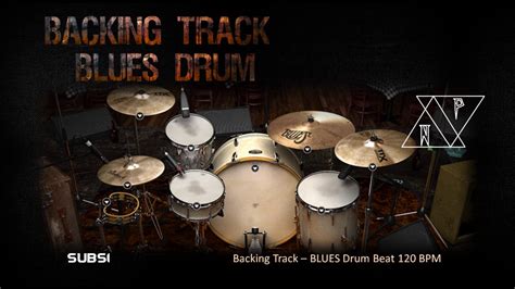 Backing Track BLUES DRUM 120 BPM - YouTube