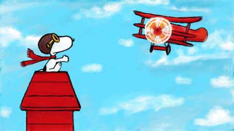 Snoopy Flying Ace Wallpaper - WallpaperSafari