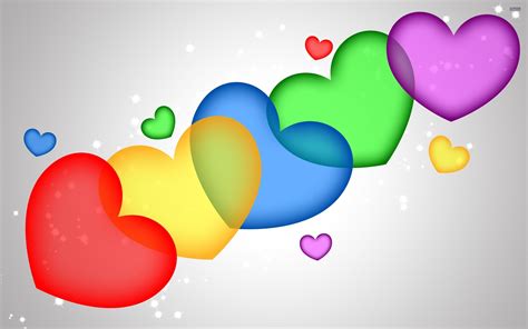 Colorful Hearts Wallpapers - Wallpaper Cave