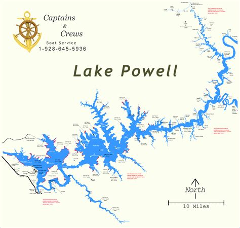 Lake Powell Map in 2021 | Lake powell map, Lake powell, Lake powell ...