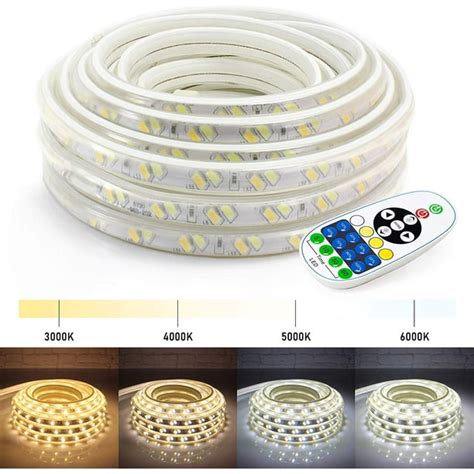 WYZworks 25ft Flexible LED Strip Lights 2-in-1 Warm & Cool White ...