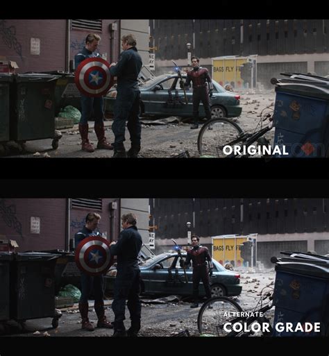 Alternate color Grade look for Avenger Endgame. : r/marvelstudios