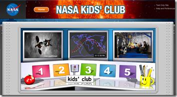 Homeschool 4 Muslims: Wednesday Weekly Website–NASA Kids Club