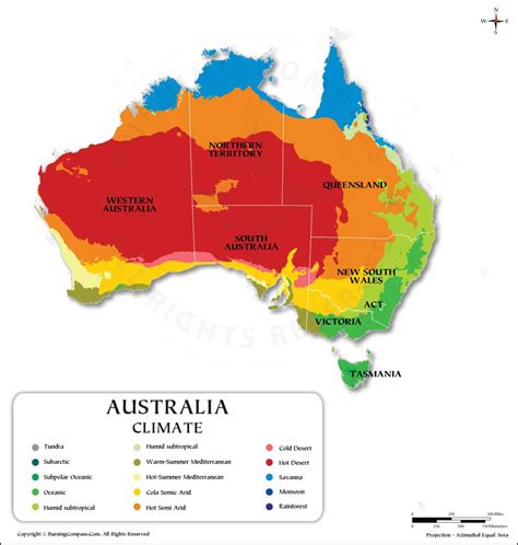 Australia Climate Classification Map