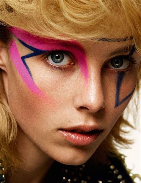 Color Lightning Trend Inspiration Patterns | Glam rock makeup, Punk ...