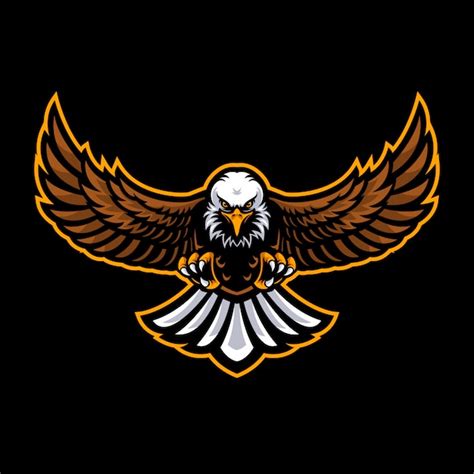 Premium Vector | Eagle logo for a sport team