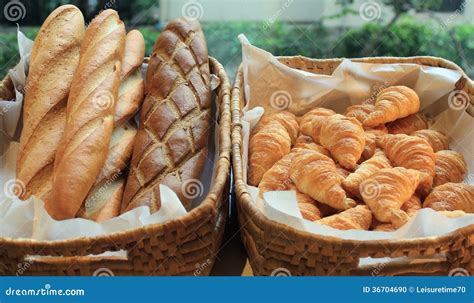 French Baguette And Croissant Stock Photo - Image of fresh, cuisine ...