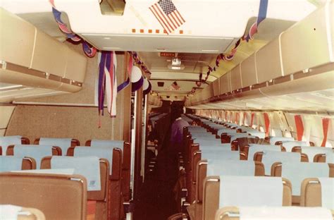 United Airlines DC-8-61 Coach Cabin