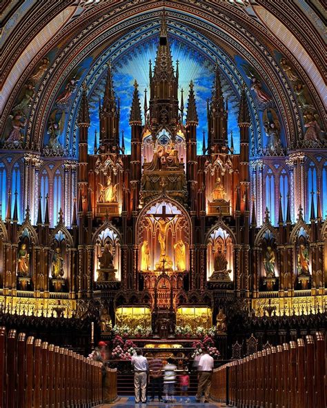 - Interior of Notre Dame Basilica of Montreal, 1823 Notre-Dame Basilica ...