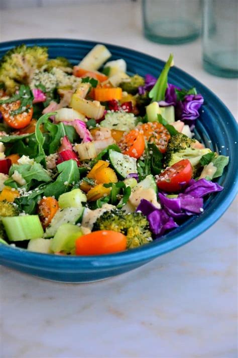 End of Summer Rainbow Swiss Chard Salad with Hemp Seeds {Gluten-Free ...