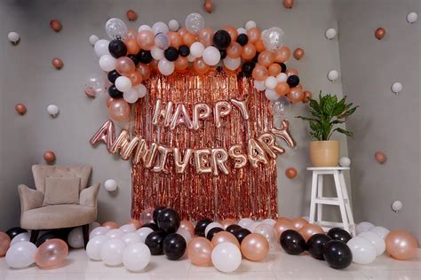 Surprise your loved one with this gorgeous Rosegold Anniversary Decor ...