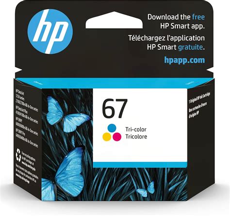 Buy Original HP 67 Tri-color Ink Cartridge | Works with HP DeskJet 1255 ...