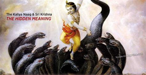 The Kaliya Naag and Sri Krishna – The Hidden Meaning | Sanskriti ...