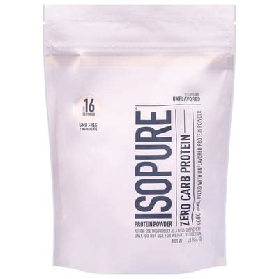 Isopure - Isopure, Protein Powder, Zero Carb Protein, Unflavored (1 lb ...