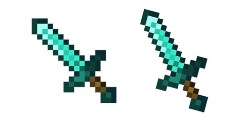 Minecraft Cursor with Diamond Sword - Game Cursor - Sweezy Cursors