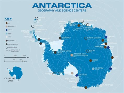 Amundsen Scott Base Antarctica Map