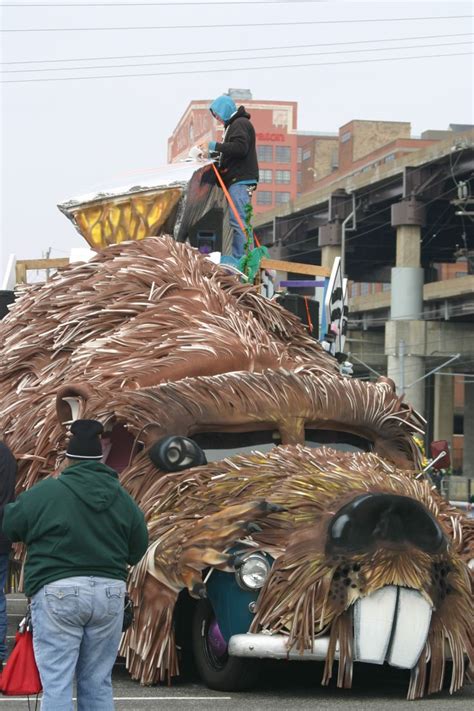 St. Louis Soulard Mardi Gras Parade 2014. Mystic Knights of the Purple ...