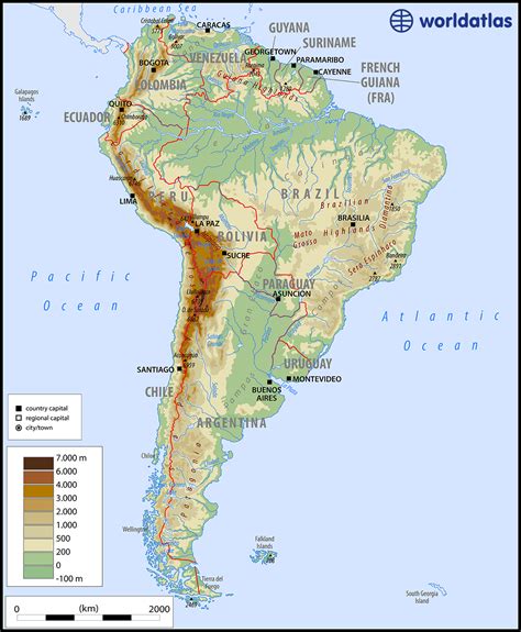 sponzor číšník příliš mnoho south america map Nezávislý Skok Slepá víra