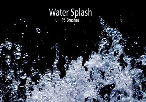 Water Drops Splash Waterfall Water Brushes for Photoshop Photoshop ...