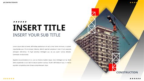 Construction Powerpoint Presentation Templates