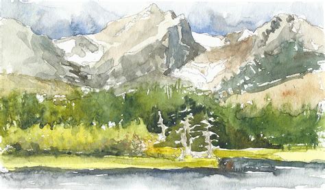 Watercolor Mountain Landscape at GetDrawings | Free download