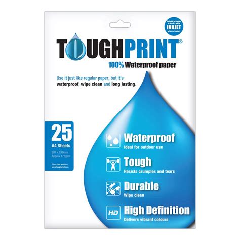 Toughprint Waterproof Paper