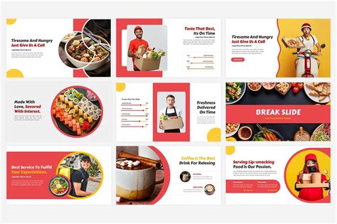 Foodpress - Food Delivery PowerPoint Template | Food delivery, Food ...