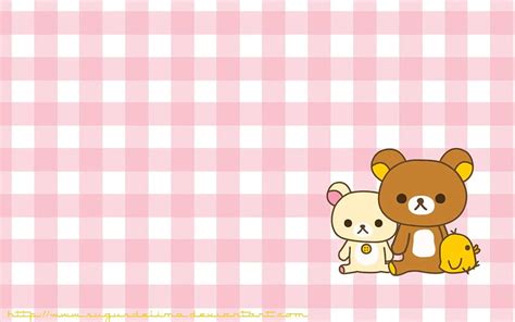 Pink Plaid Rilakkuma. Rilakkuma , Cute blue , Cute, Kawaii Bear Laptop ...