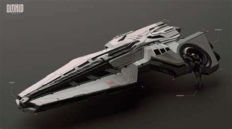 Space Frigate Concept Art