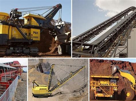 Types of mining equipment commonly used in the mining industry