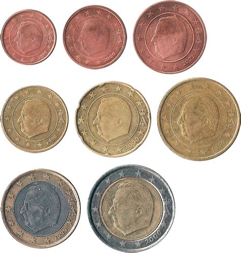 Euro of Belgium coins - catalog with pictures and values online free