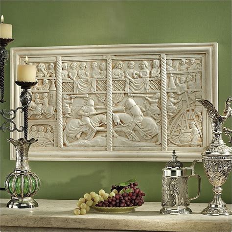 Design Toscano The Medieval Joust Sculptural Frieze Wall Décor ...