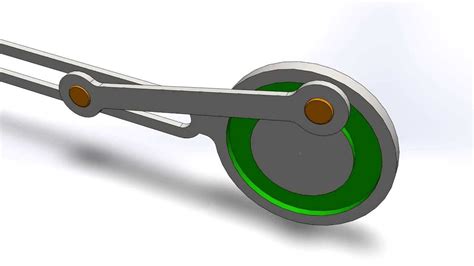 Crank Link Mechanism In Technical Drawing - Drawing Easy