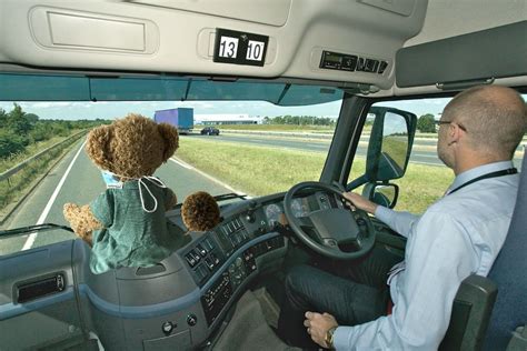 Lorry-driver – vulnerable teddy in isolation