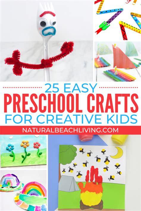 30+ Easy Preschool Crafts for Home or Classroom - Natural Beach Living