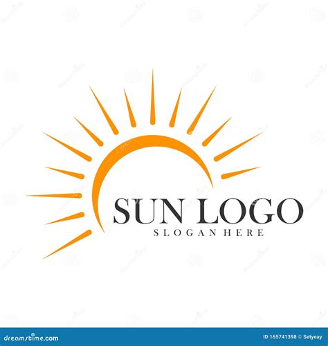 Sun Logo Design Vector Template, Icon Symbol, Illustration Stock Vector ...