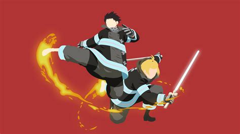 Fire Force computer wallpaper | Anime wallpaper, Minimalist wallpaper ...