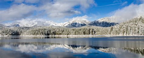 Eibsee Winter Panorama | Eibsee is a lake in Bavaria, German… | Flickr