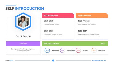 Self Introduction Ppt Template Free Download