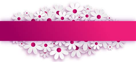 Free Banner Clip Art Black And White Flower