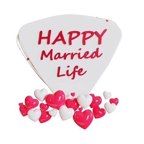 happy married life 3d illustration 16659024 PNG