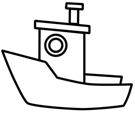 Boat Outline Drawing | Free download on ClipArtMag