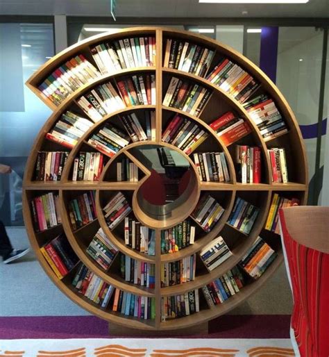 Circular Book Shelve Ideas