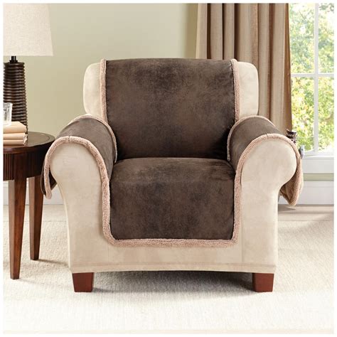 Sure Fit® Leather Furn Friend Chair Slipcover - 581241, Furniture ...