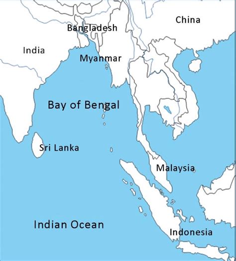 Bay Of Bengal Map – Map Of The World