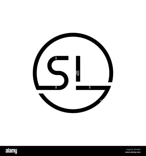 Initial Circle SL letter Logo Design vector Template. Abstract Letter ...