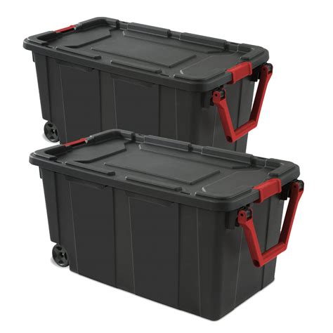 Buy Storage Bins 40 Gallon Heavy-Duty Plastic Storage Bins, 2 Pack ...