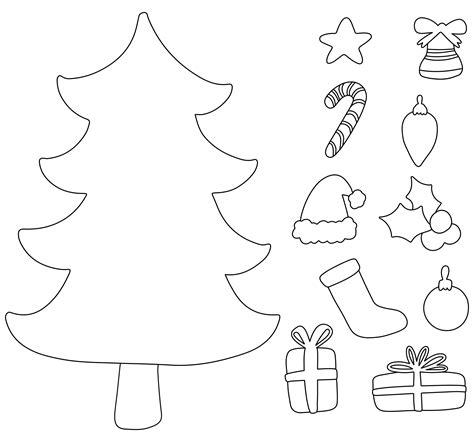 Printable Christmas Decorations Cutouts | Two Birds Home