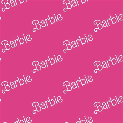 Barbie logo pattern. Fashion blondy doll trend mark. Vector ...